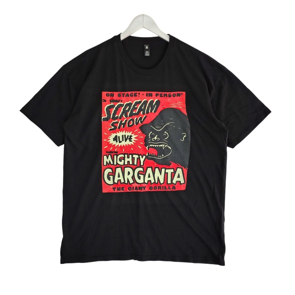 AS Colour Mighty Garganta Scream Show Giant Gorilla Graphic T-Shirt Black 2XL